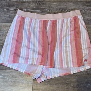Striped Pink and White Shorts